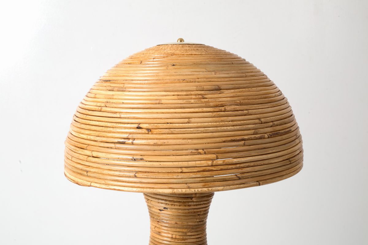Lampada da Tavolo in Midollino