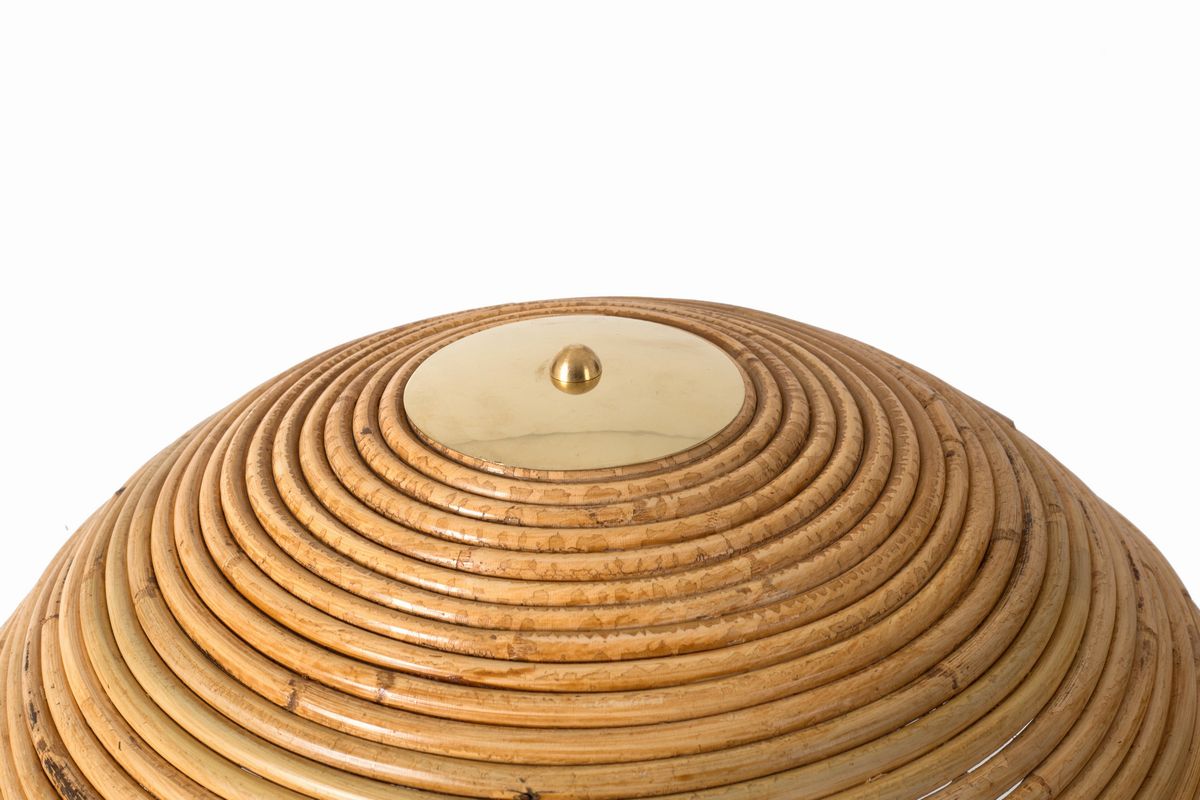 Lampada da Tavolo in Midollino