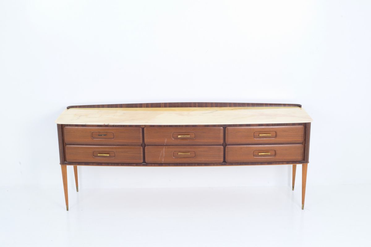 Sideboard con Piano in Onice