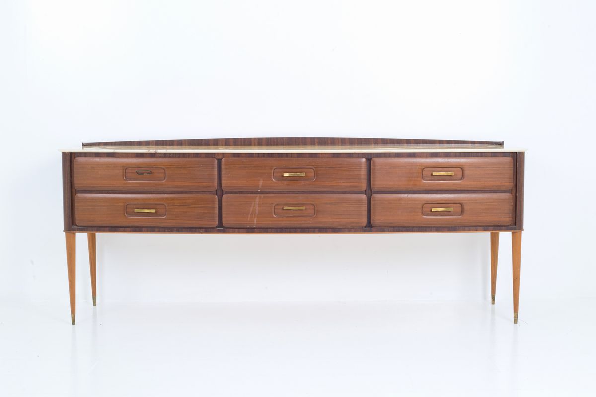 Sideboard con Piano in Onice