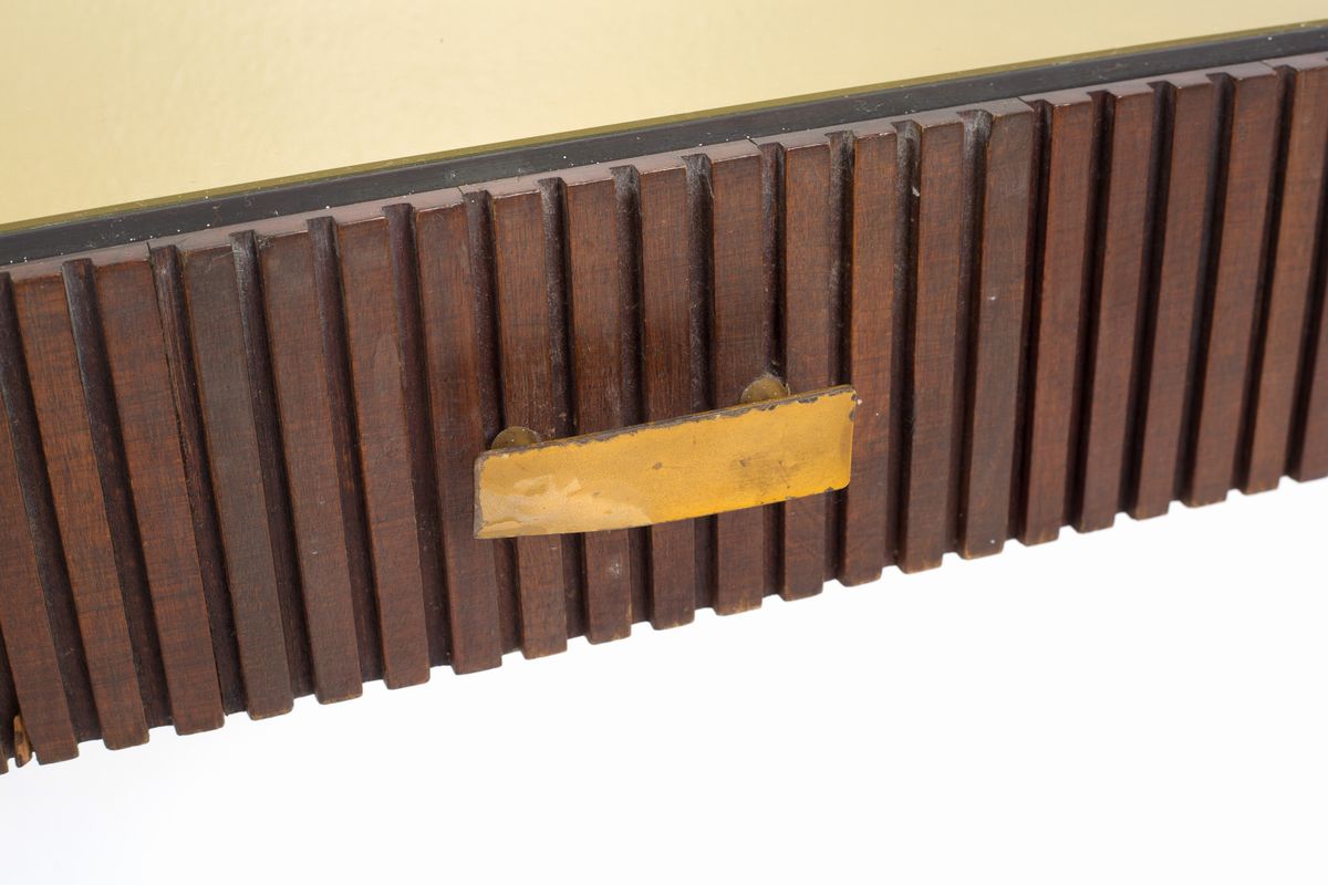 Consolle Pensile in Legno a Dentelli