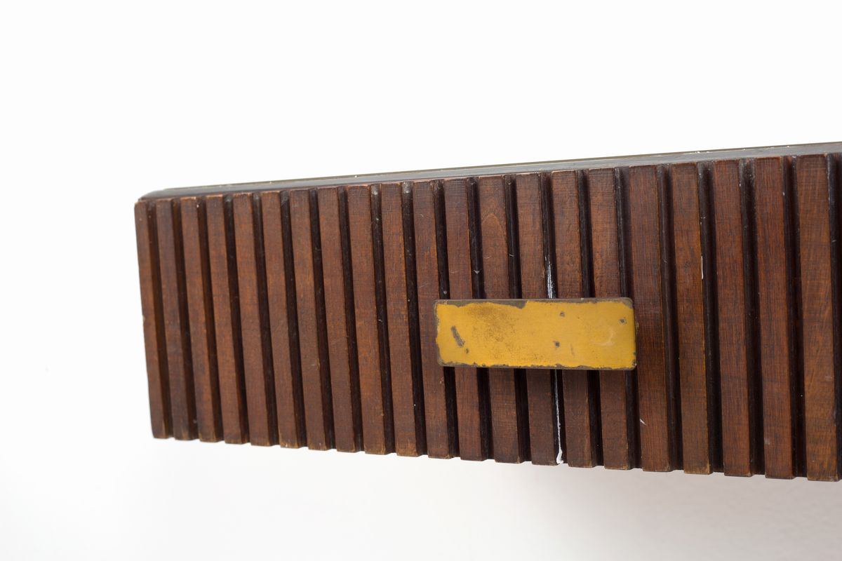 Consolle Pensile in Legno a Dentelli