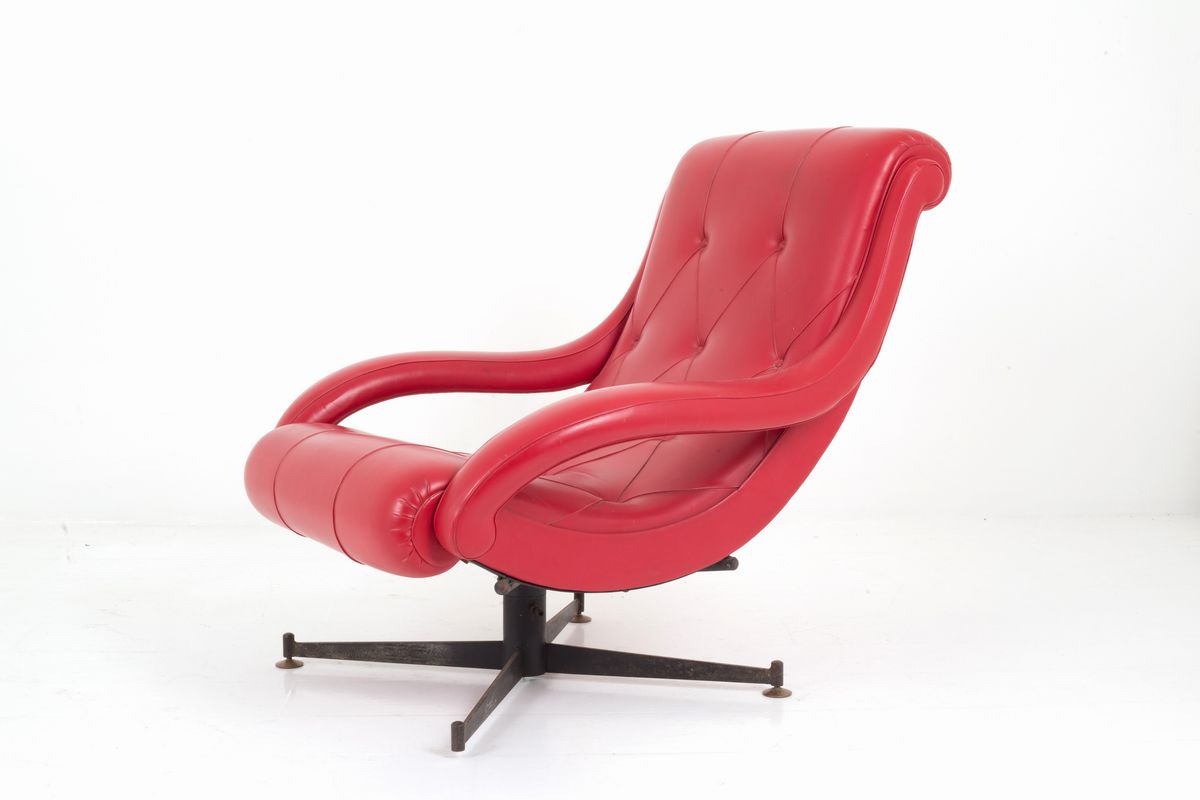 Grande Poltrona in Sky Rosso