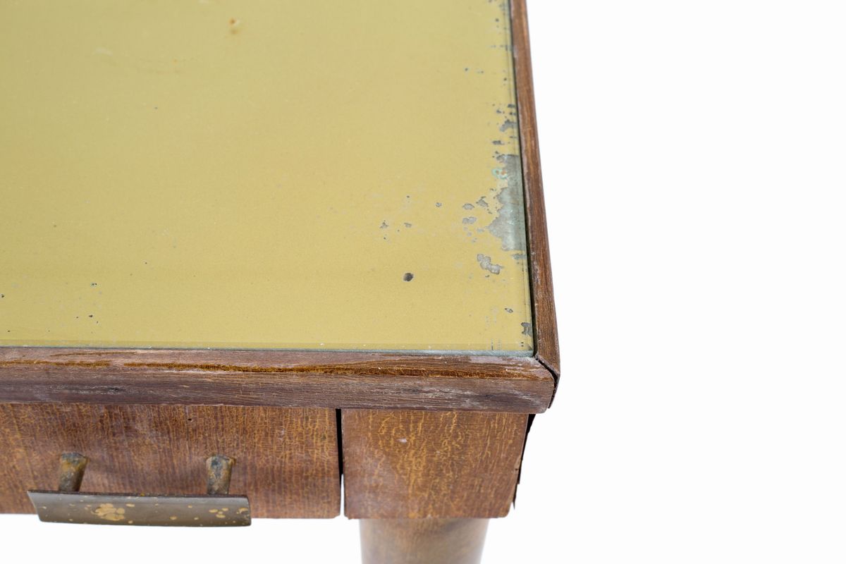 Scrittoietto in Legno con Piano in Vetro