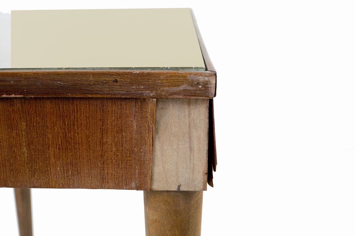 Scrittoietto in Legno con Piano in Vetro