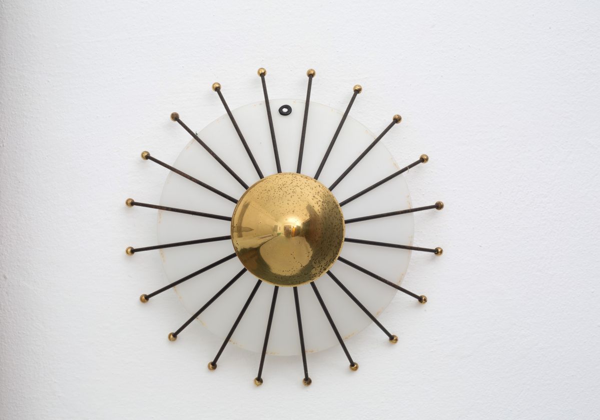 Angelo Lelii - Due Applique in Vetro Lattimo per Arredoluce