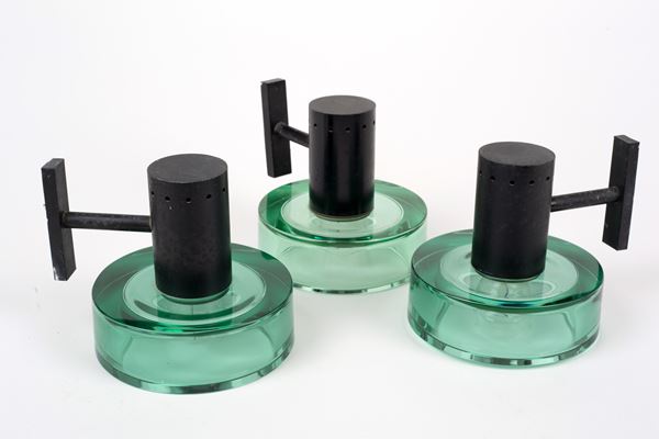 FLAVIO POLI - Three wall lamps for ARCHIMEDE SEGUSO