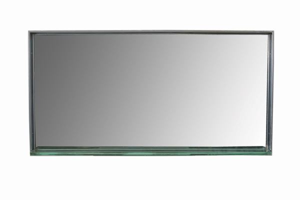 Chromed metal mirror. FOUNTAIN ARTE (Attr.)