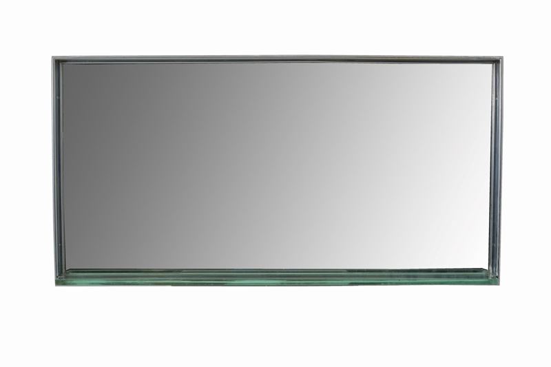 Specchiera in Metallo Cromato. Fontana Arte (attr.)