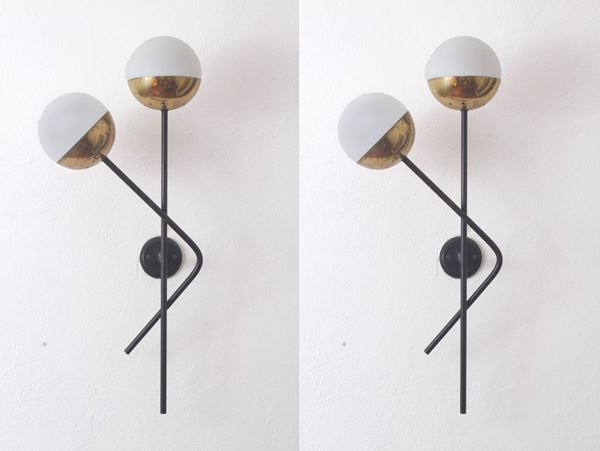 Two Galassia wall lamps. STILNOVO