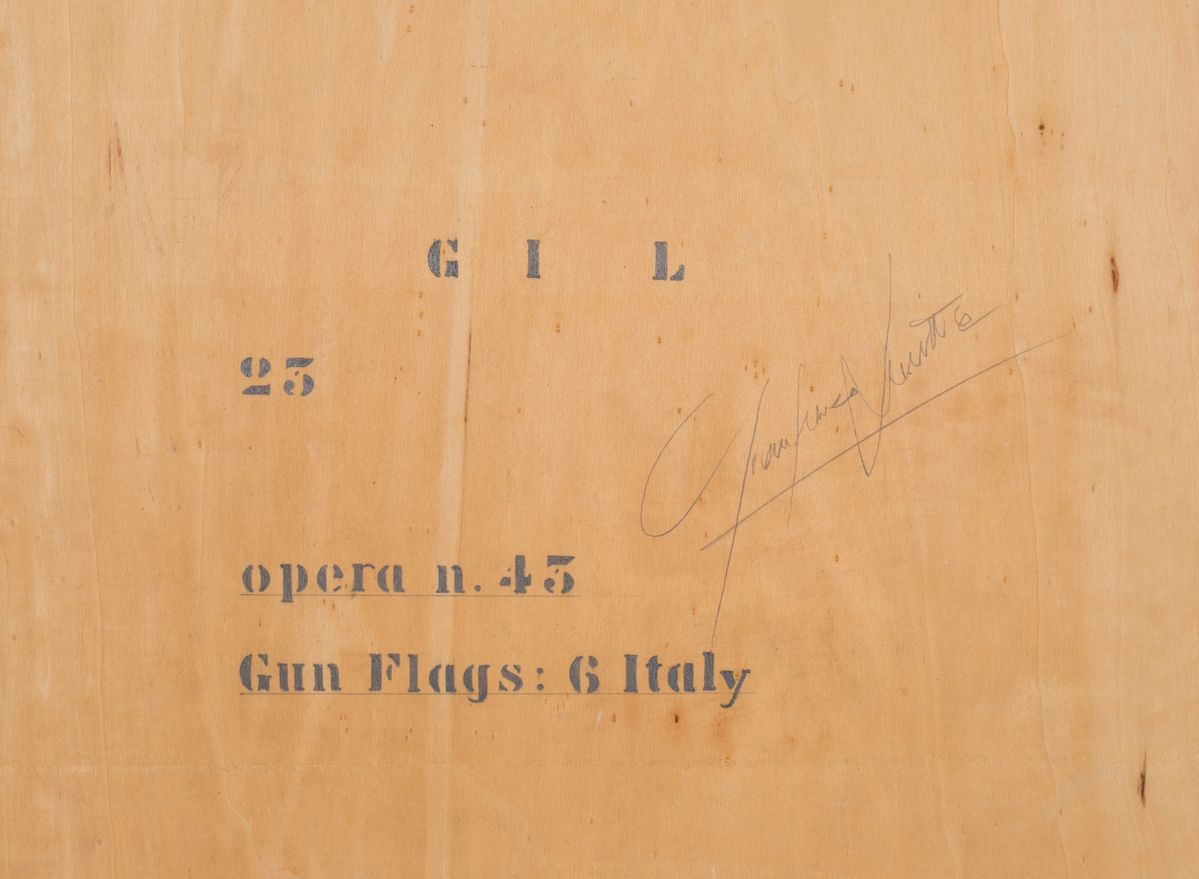 Gianfranco Lunetta - Sei Dipinti Serie Unica "6 Gun Flags"
