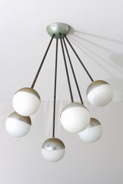 Lampada a Sospensione Sei Luci Galassia. Stilnovo