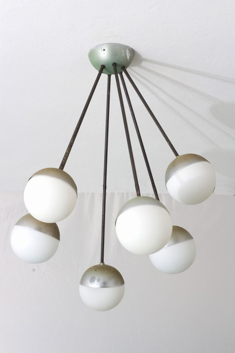 Lampada a Sospensione Sei Luci Galassia. Stilnovo
