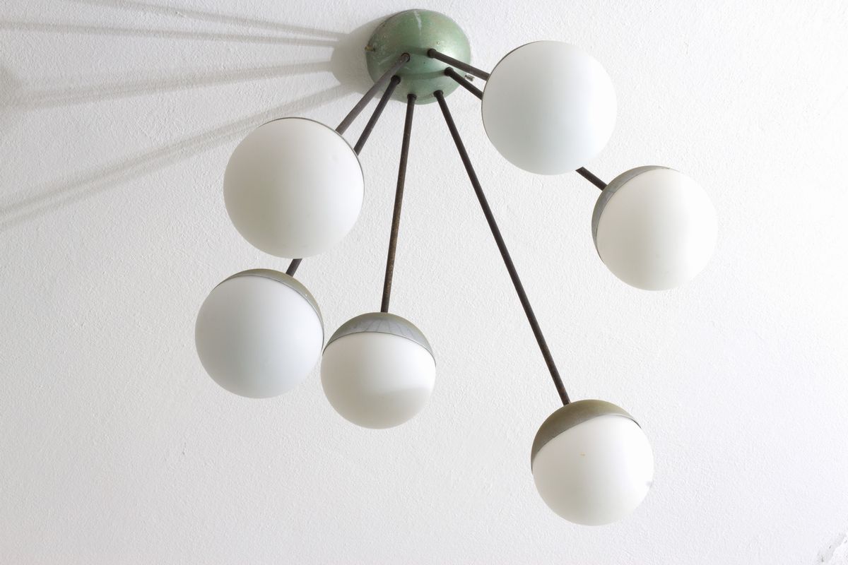 Lampada a Sospensione Sei Luci Galassia. Stilnovo