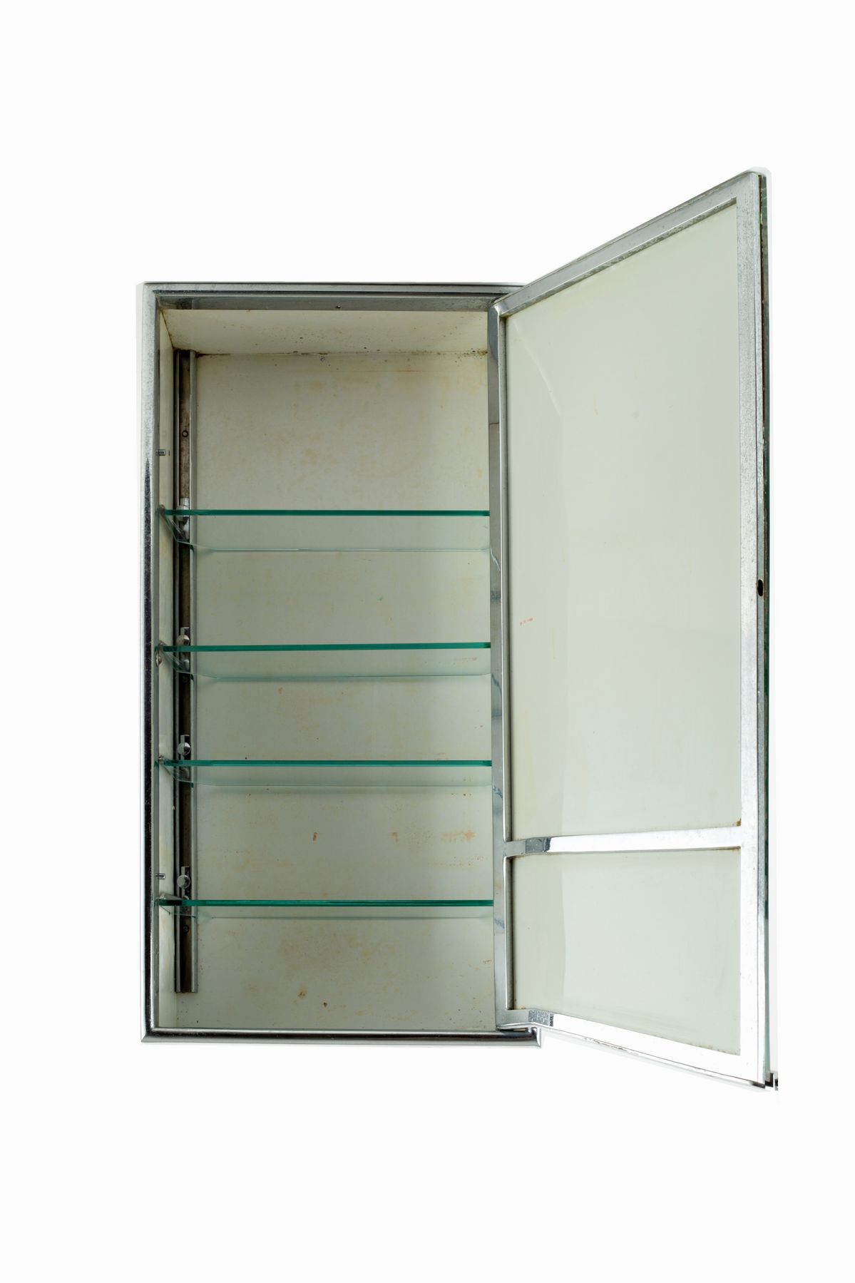 Coppia di Mobiletti da Incasso per Parete Bagno. Fontana Arte (attr.)