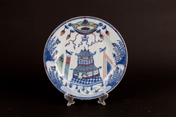 Porcelain plate "PAGODA"