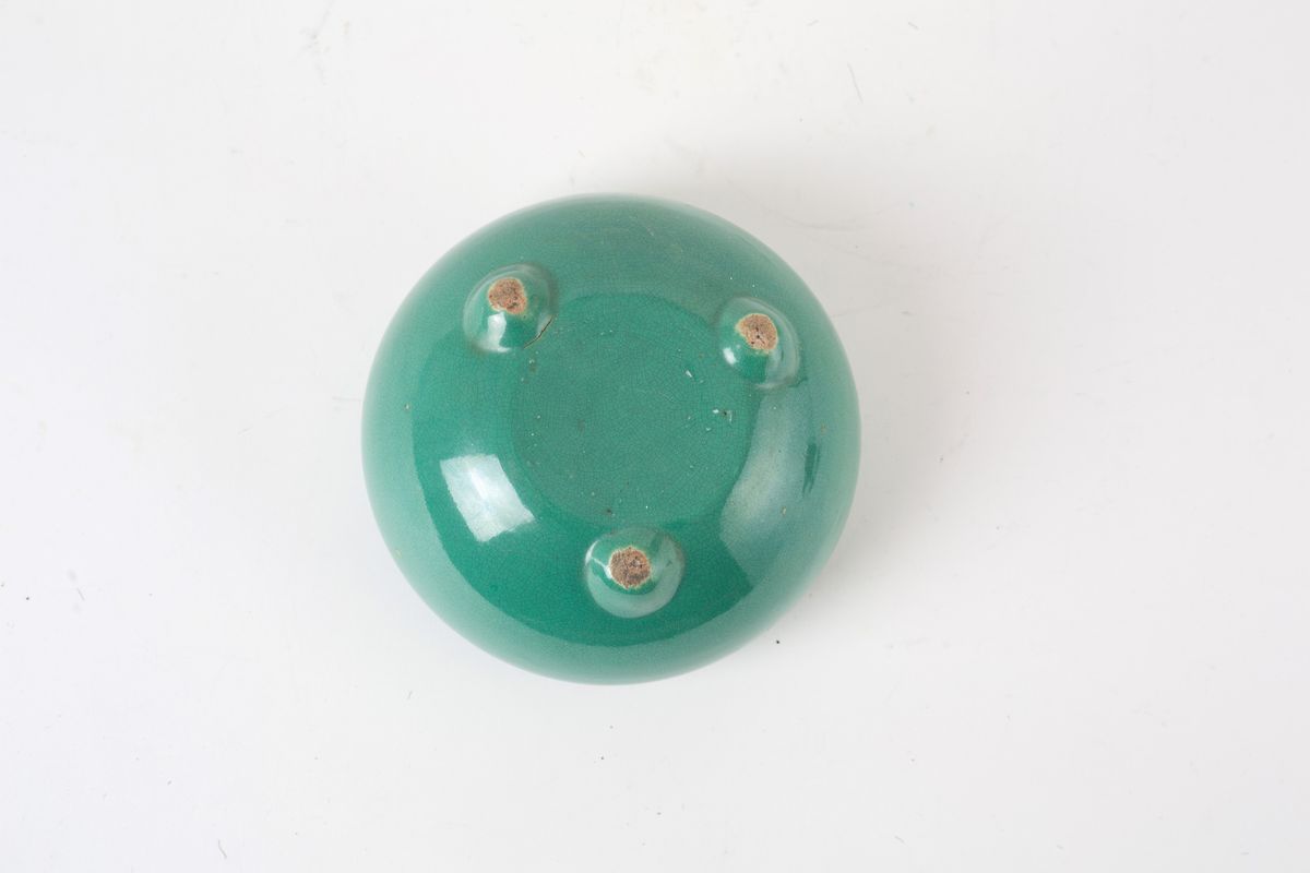 Ciotola smaltata verde
