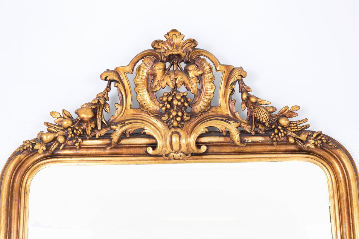 Grande specchiera a vassoio