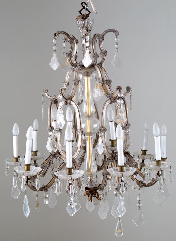 Lampadario quattordici luci. Maria Teresa