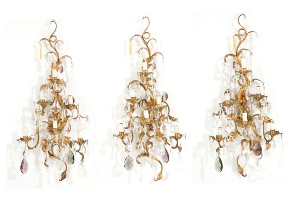 Three wall lights