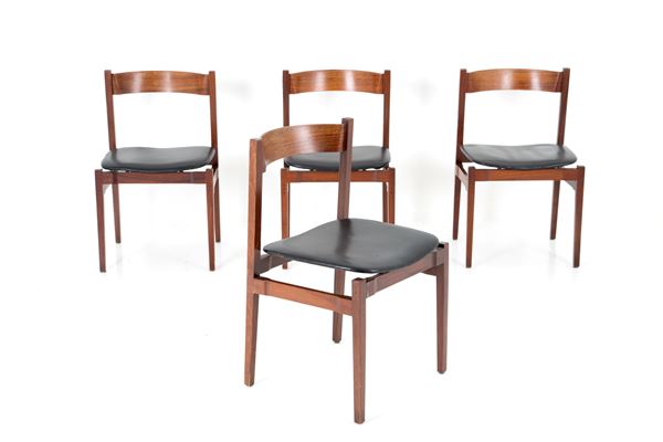 GIANFRANCO FRATTINI - Four mod. 101 chairs for CASSINA