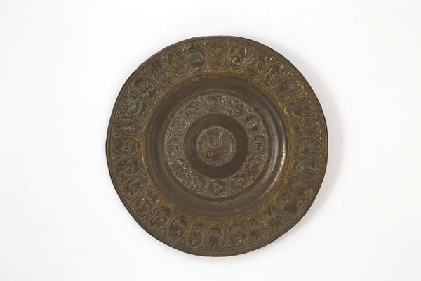 Large brass plate