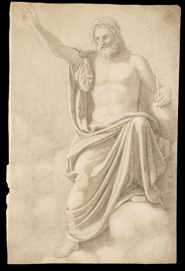 GIACOMO TRECOURT - Disegno "CRISTO BENEDICENTE"