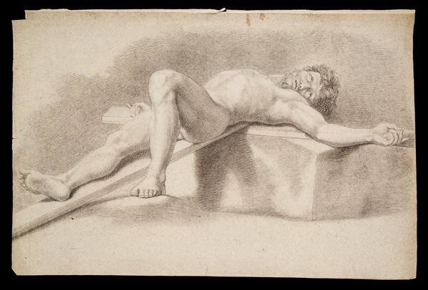 GIACOMO TRECOURT - Disegno "CRISTO IN CROCE"