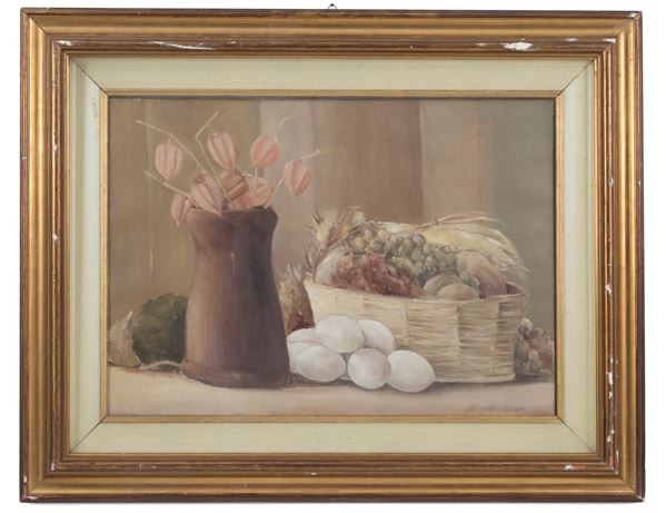 OLIVIERO RAINALDI - Dipinto "NATURA MORTA"