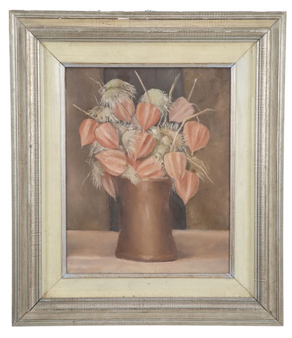 OLIVIERO RAINALDI - Dipinto "VASO DI FIORI"