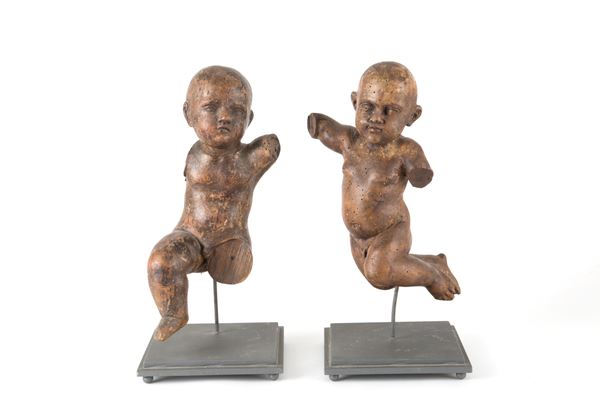 Coppia di sculture "PUTTI"