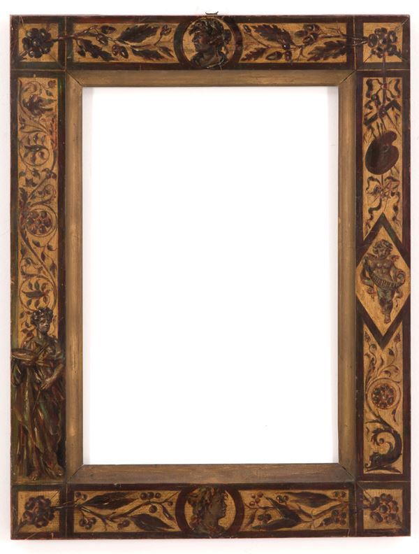 Painted wooden frame