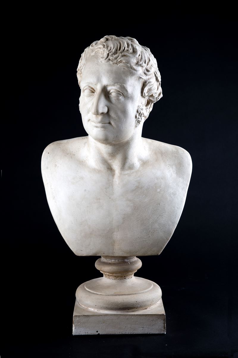Scultura in Gesso "testa Virile"