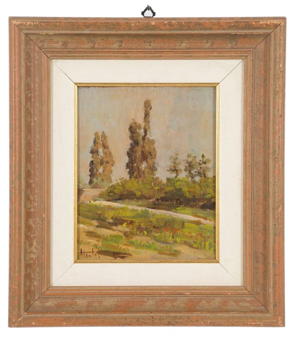 UGO MARTELLI - Dipinto "PAESAGGIO"