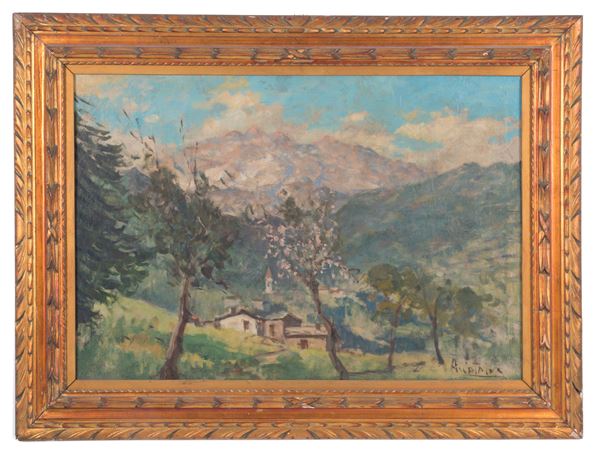 ALESSANDRO CATALANI - Dipinto "PAESAGGIO"