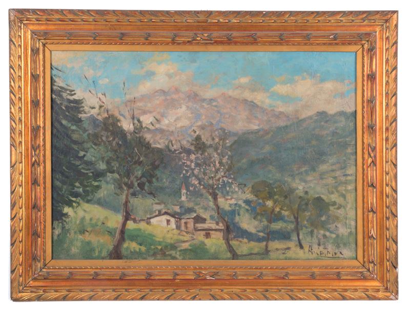 Alessandro Catalani - Dipinto "paesaggio"