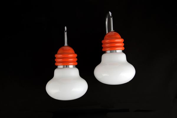 PIERO BROMBIN - Pair of wall lamps for ARTEMIDE