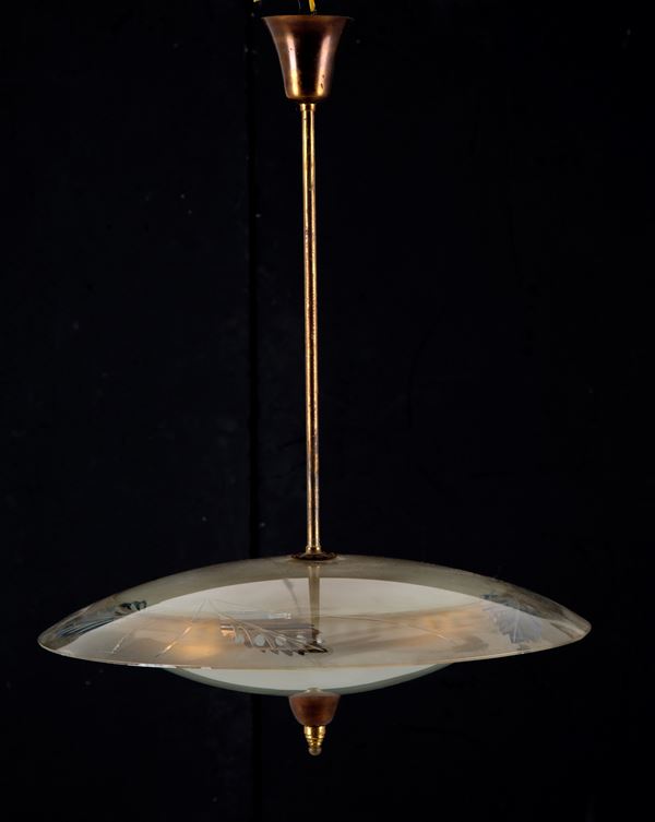 PIETRO CHIESA - Chandelier for FONTANA ARTE