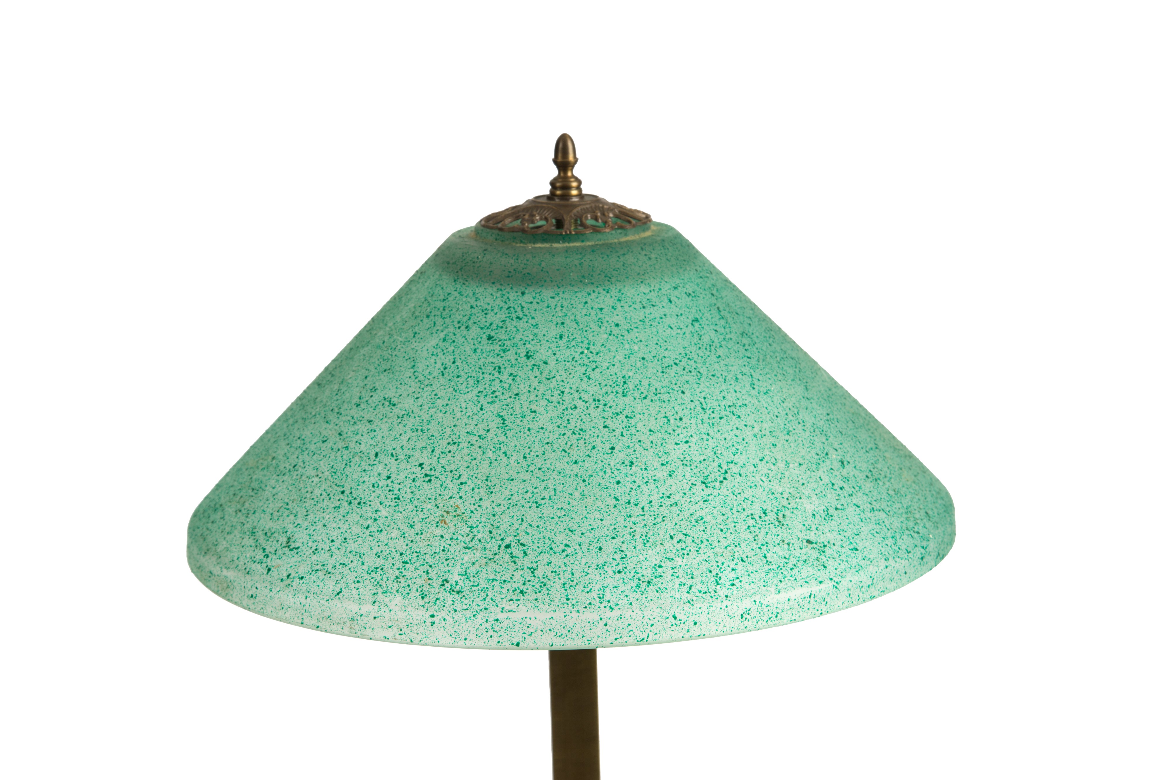Lampada da Tavolo in Vetro Verde