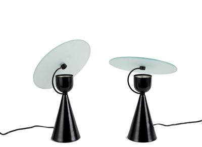 Coppia di Lampade a Cono