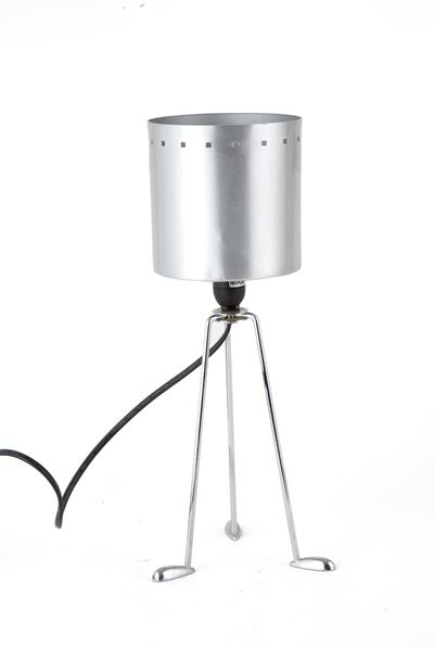 Lampada da Tavolo in Alluminio Satinato