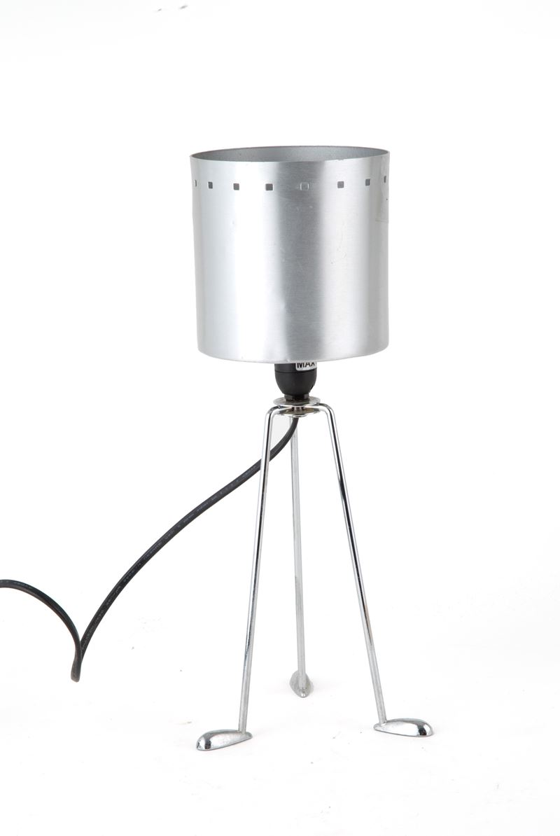 Lampada da Tavolo in Alluminio Satinato