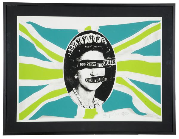 JAMIE REID - Lithograph "GOD SAVE THE QUEEN"
