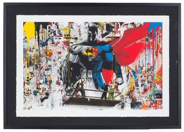 THIERRY GUETTA MR. BRAINWASH - Litografia "BATMAN VS SUPERMAN"