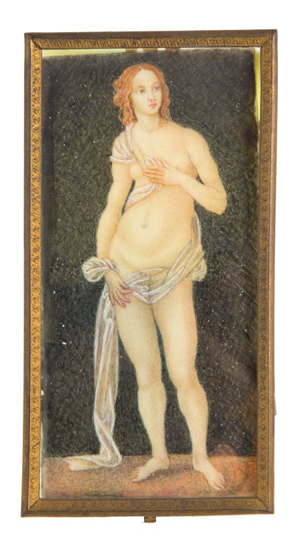 Piccolo dipinto neoclassico "VENERE"