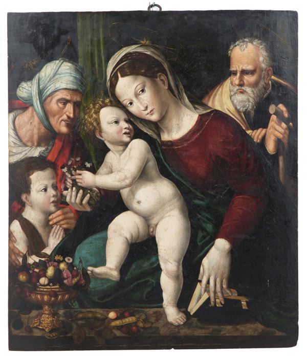 Dipinto "SACRA FAMIGLIA CON SANT'ELISABETTA E SAN GIOVANNINO"