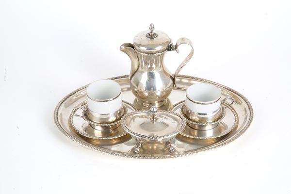 Tete a tete service in silver