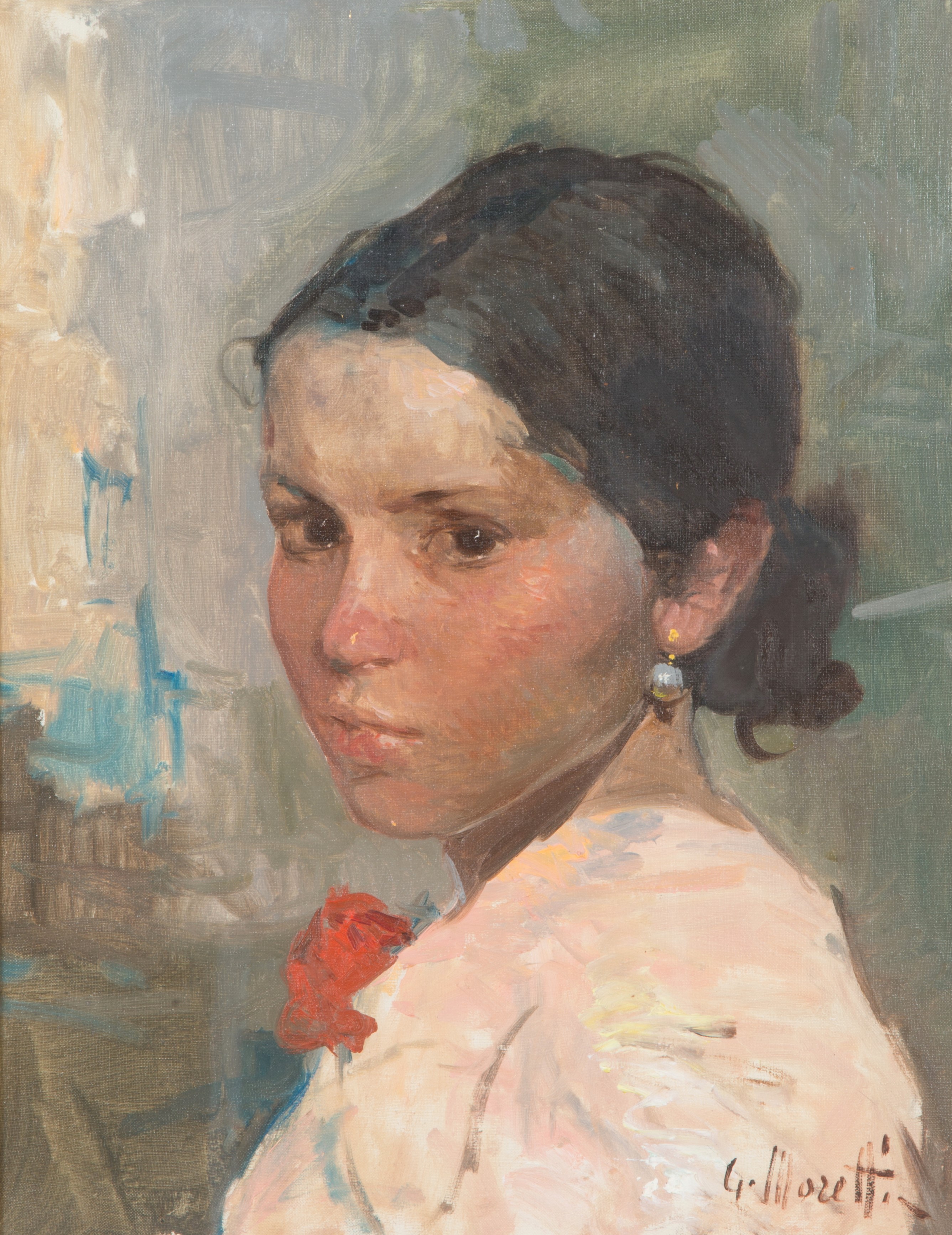 Dipinto "BUSTO DI BIMBA"