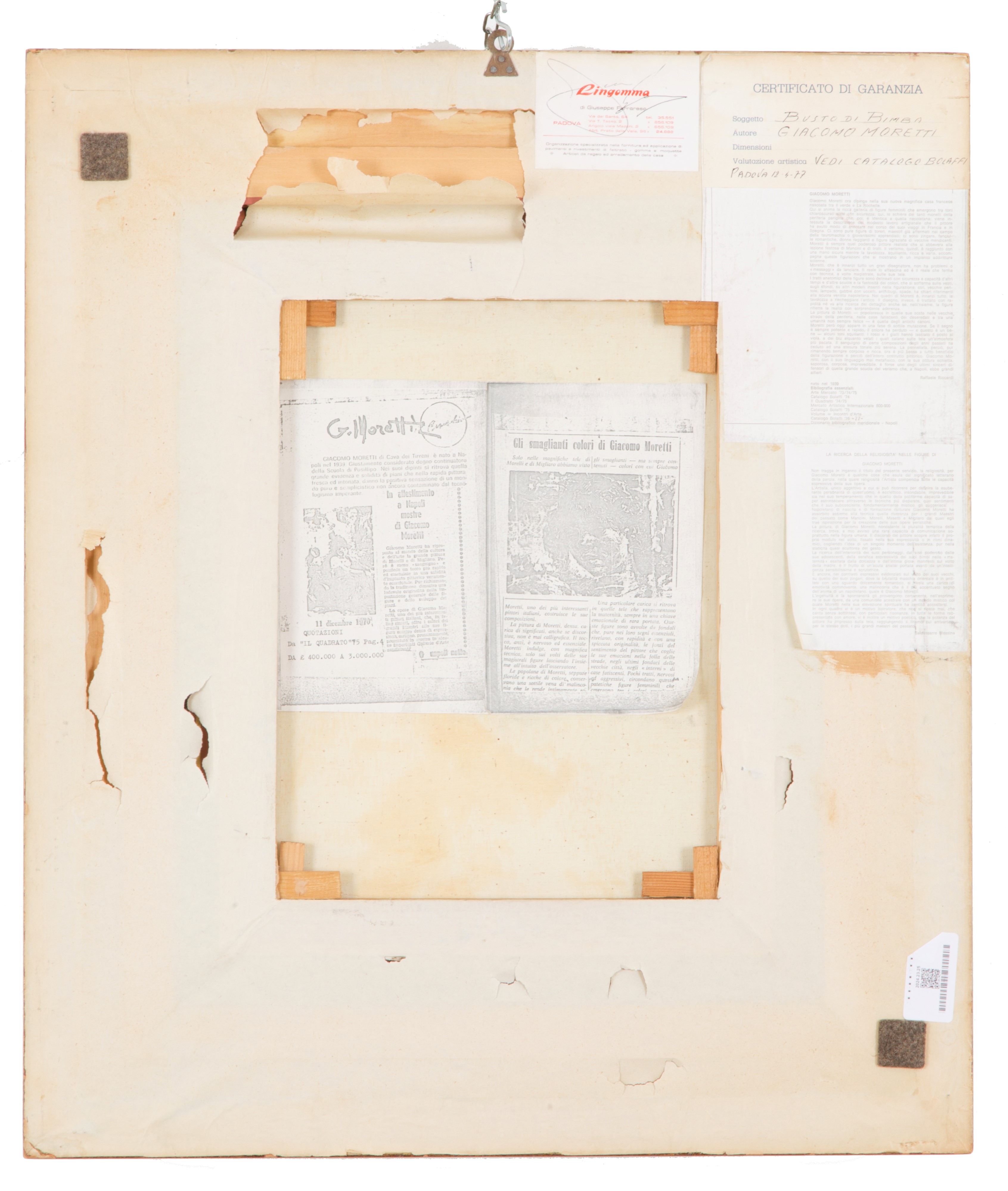 Dipinto "BUSTO DI BIMBA"