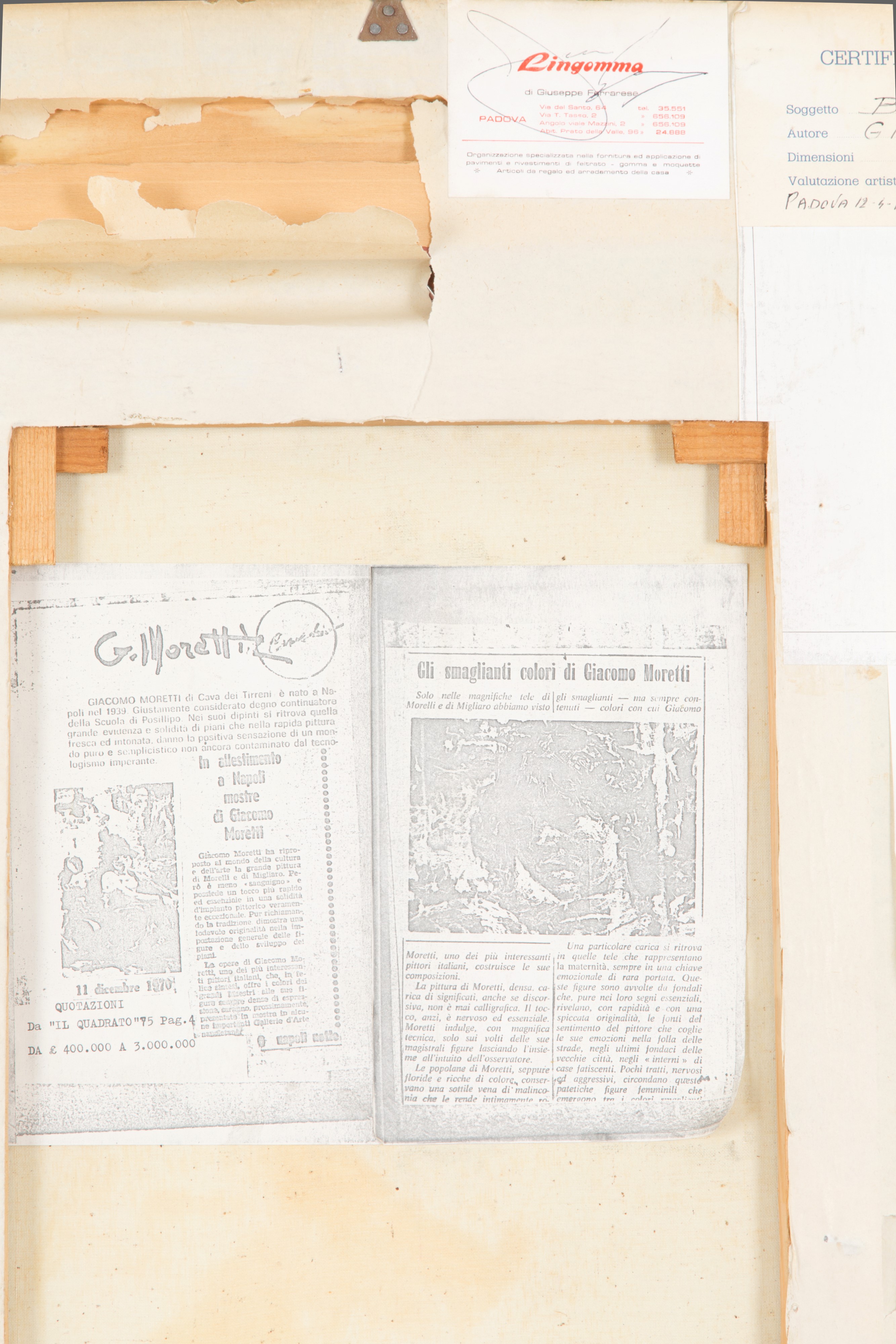 Dipinto "BUSTO DI BIMBA"